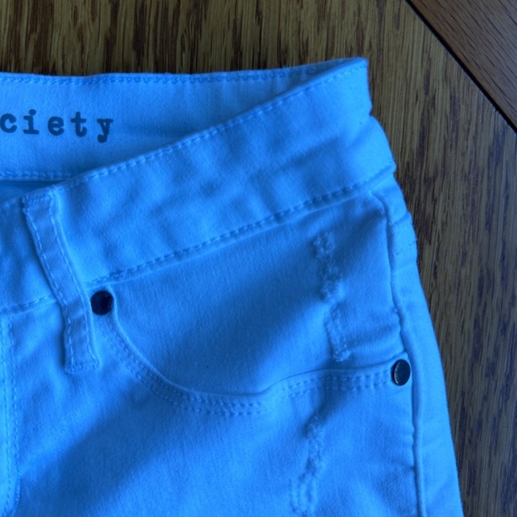 *ARTICLES OF SOCIETY* White Cutoff Jeans Size 24 - Picture 3 of 10